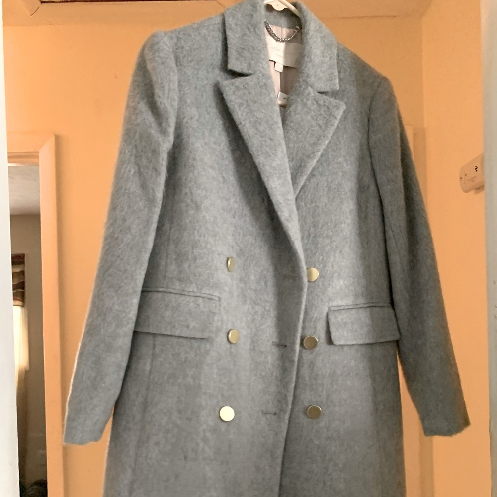 J. Crew Heather Grey Trench Coat